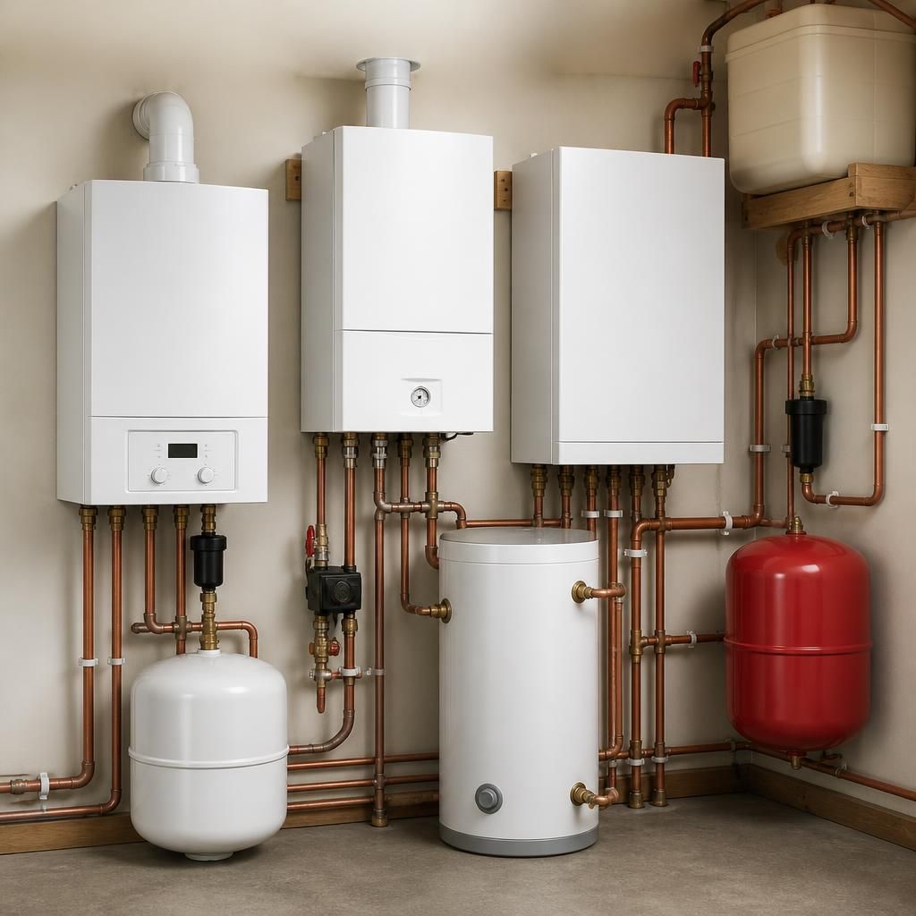 Domestic combi, system and conventional boiler components
